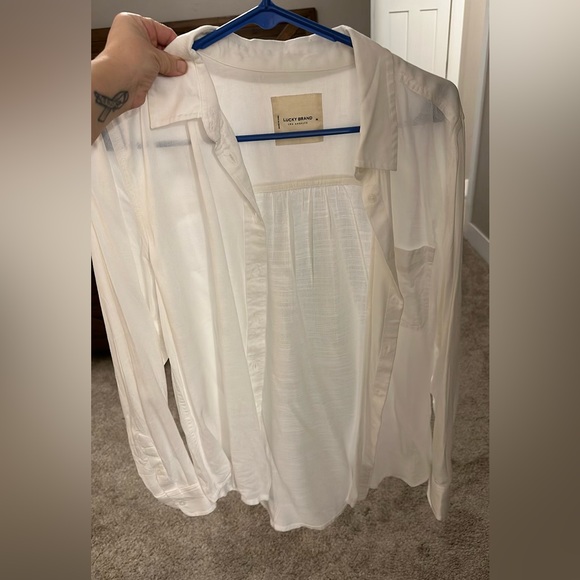 Sheer white button down - Picture 1 of 1